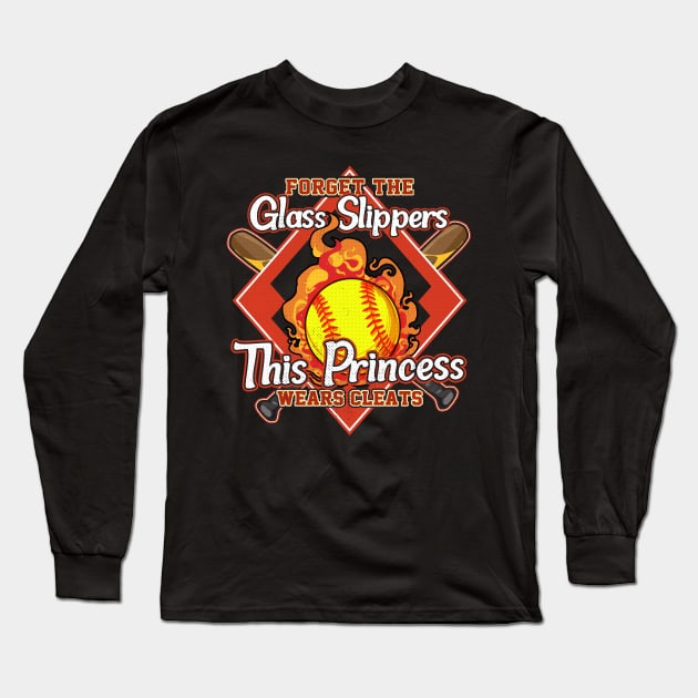 Forget Glass Slippers, This Princess Wears Cleats Long Sleeve T-Shirt by theperfectpresents